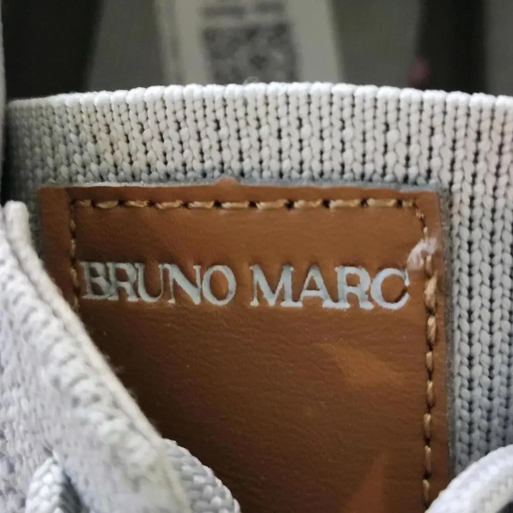 Bruno Marc Men's Grand-01 Grey Knit Oxfords Size 9